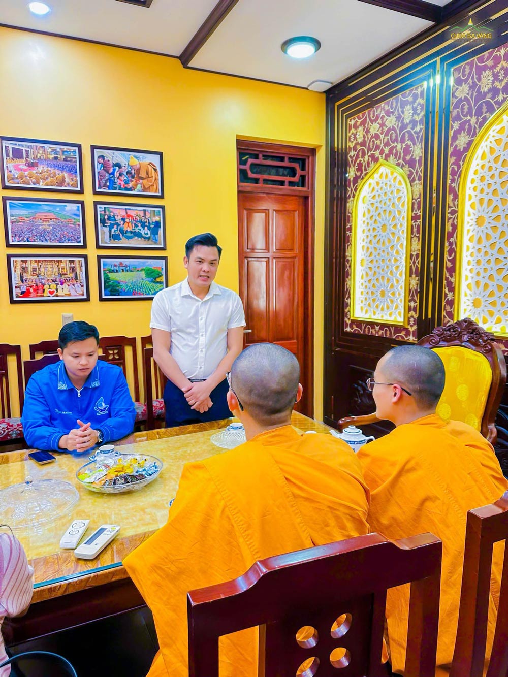 Tỉnh đoàn Bình Định do Phó Bí thư Tỉnh đoàn, Chủ tịch Hội Liên hiệp Thanh niên Việt Nam tỉnh Bình Định, Chủ nhiệm Ủy ban Kiểm tra Tỉnh đoàn - ông Phạm Hồng Hiệp làm trưởng đoàn có lời phát biểu trong buổi thăm