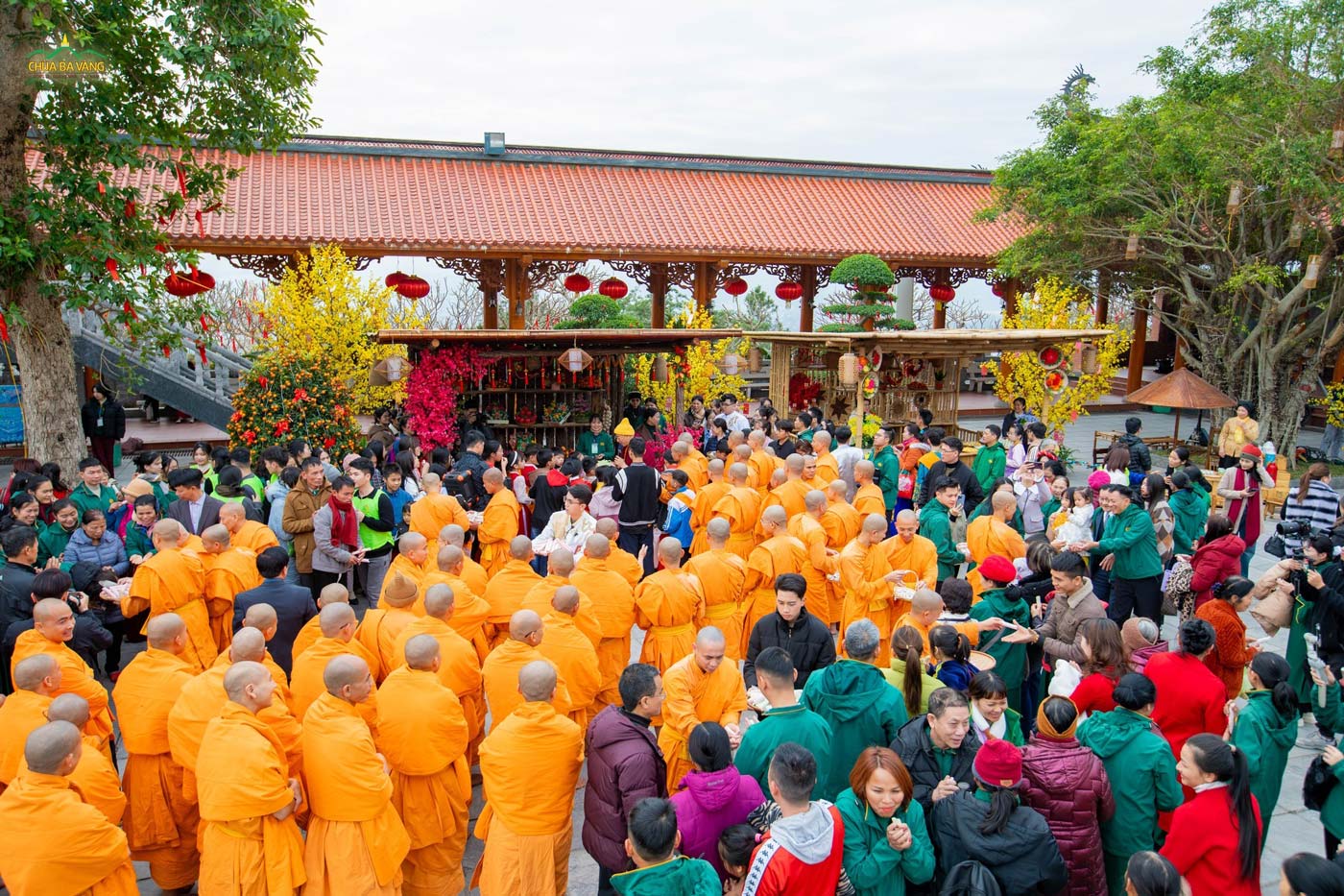 Buổi du xuân ấm áp sáng mùng 1 đầu năm tại chùa Ba Vàng