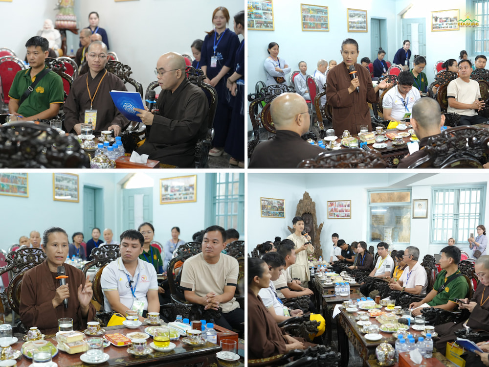 Để góp phần hỗ trợ đại lễ diễn ra được trang nghiêm, Cô Phạm Thị Yến tham gia họp công tác tổ chức và điều hành đại lễ chiêm bái Xá lợi Phật cùng chư Tôn đức Tăng và các bộ phận hỗ trợ