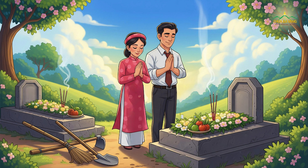 Trước khi chặt cây phá cỏ, cần phải khấn bạch các vị quỷ Thần, hương linh ở nơi đó (ảnh minh họa)