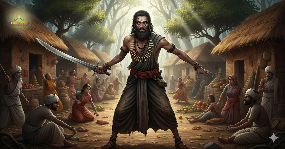  Angulimala đi đến đâu cũng khiến dân chúng khiếp sợ, kinh hãi (ảnh minh họa)