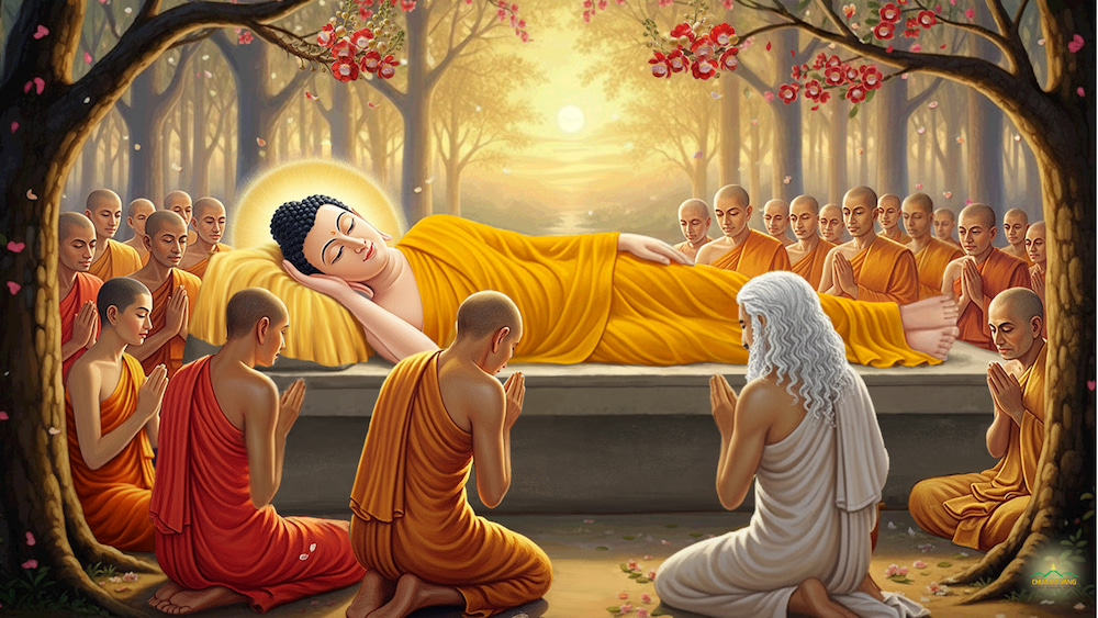Tu Bạt Đà La đến gặp Đức Phật trước khi Ngài nhập diệt (ảnh minh họa)