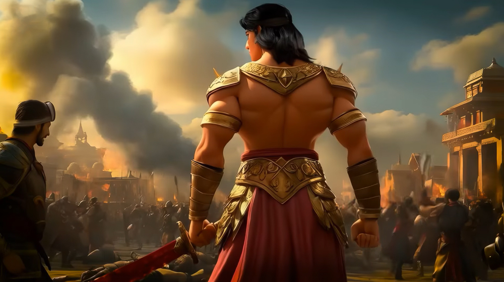 Vua Lưu Ly đem quân sang thành Ca Tỳ La Vệ, gặp ai dòng họ Thích, ông đều không nương tay (Ảnh minh họa)