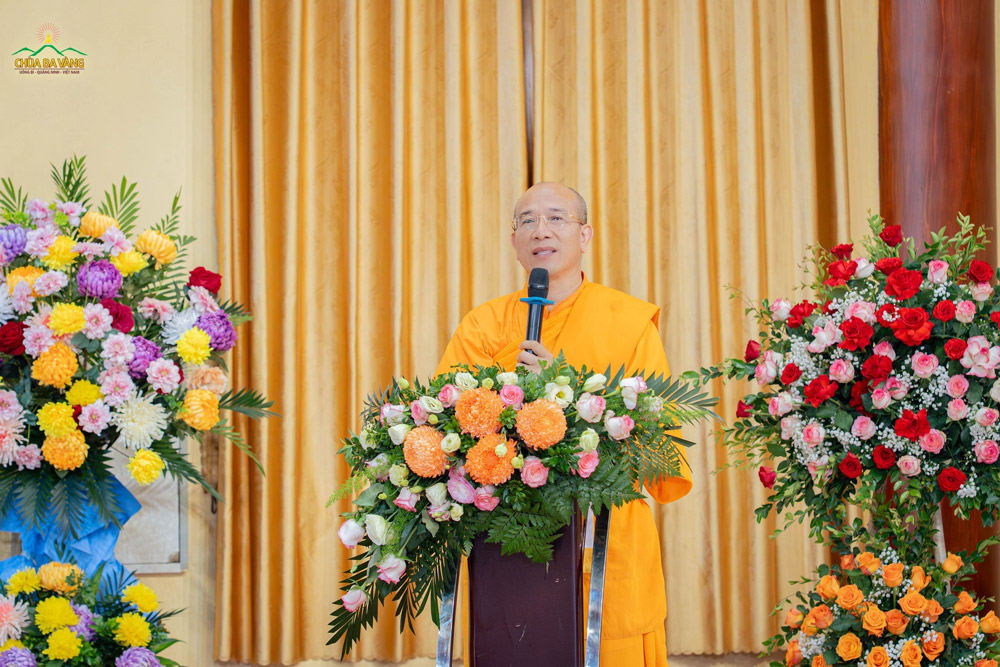 Thầy Thích Trúc Thái Minh chia sẻ, sách tấn các Phật tử tinh tấn tu học, tiếp nối tinh thần chí nguyện của Tổ Sư
