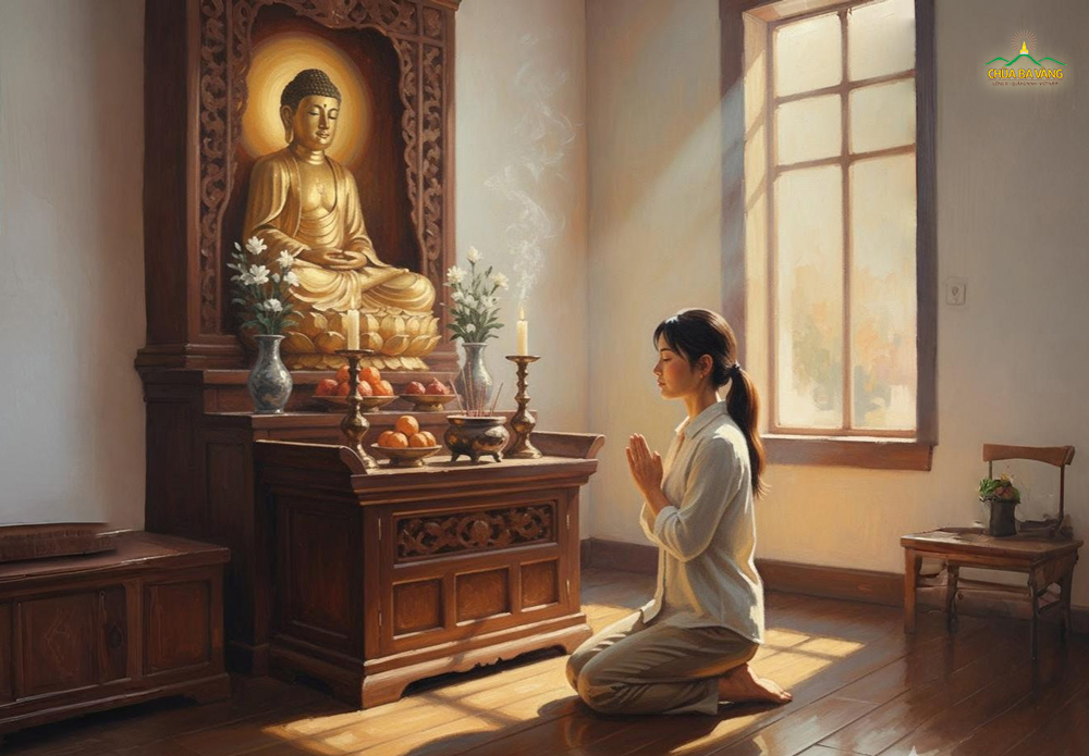 Chúng ta phải tích lũy thiện nghiệp để khi rời bỏ thân này được sinh vào cảnh giới cao quý (ảnh minh họa)