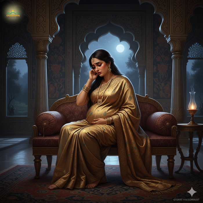 Khi hoàng hậu Vi Đề Hy mang thai A Xà Thế, trong tâm bà rất phiền não và sầu khổ (ảnh minh họa)