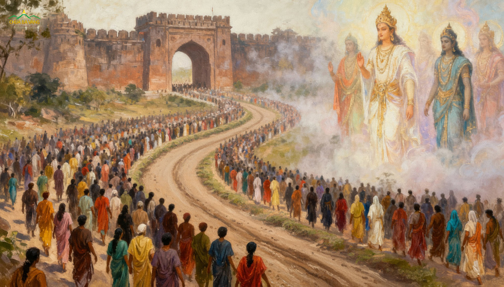 Thánh tích tháp Trà Tỳ là nơi trà tỳ (hỏa táng) kim thân Đức Phật Thích Ca Mâu Ni