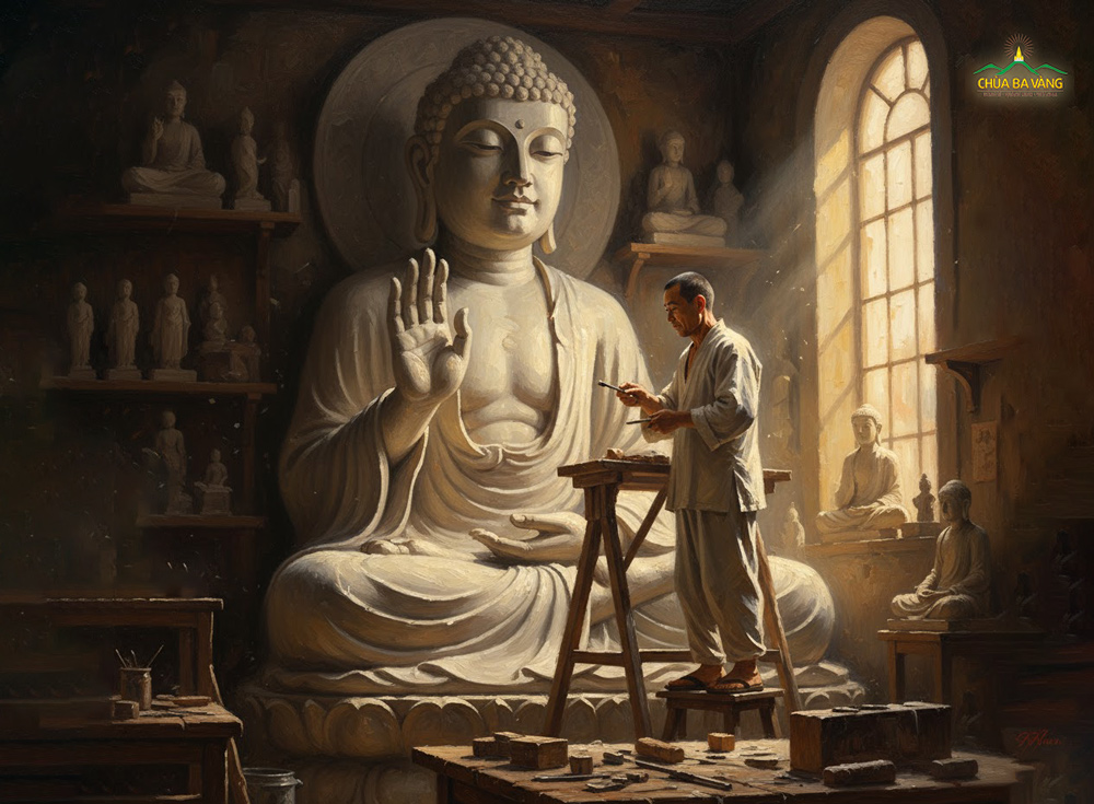 Tô vẽ, khắc họa hay đắp tượng Đức Phật phải xuất phát từ tâm tôn kính (ảnh minh họa)