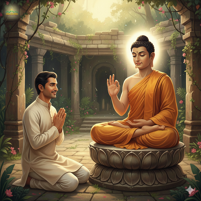 Mahakala là một Phật tử tại gia đã chứng sơ quả Thánh Tu Đà Hoàn (ảnh minh họa)