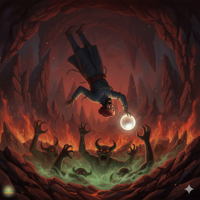 Tên trạm trưởng bị đọa xuống địa ngục (ảnh minh họa)  