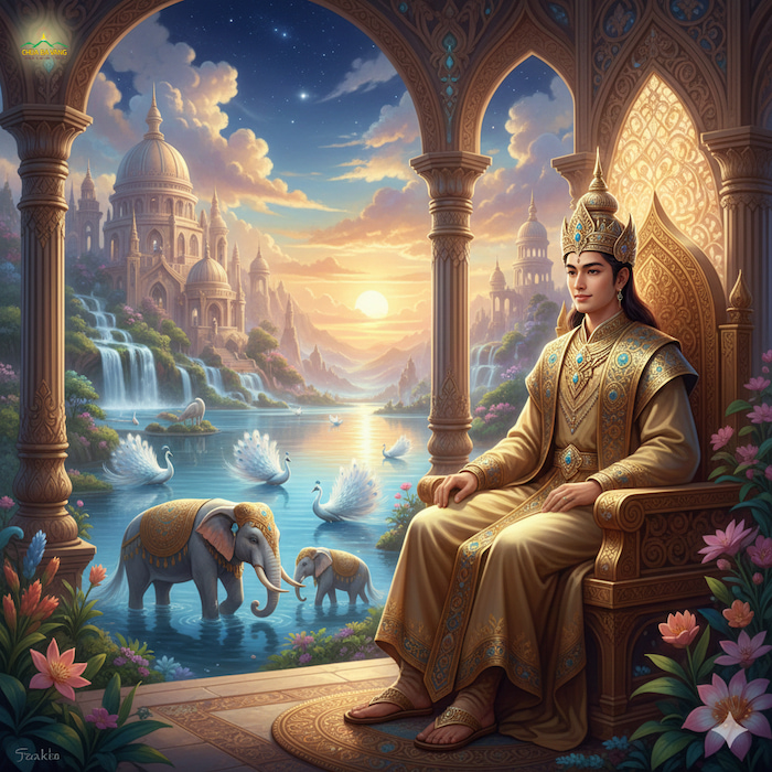 Vua trời Đế Thích là vị thiên chủ cai quản cõi trời số 33 (thuộc tầng thứ 2) và cõi trời Tứ Thiên Vương (ảnh minh họa)