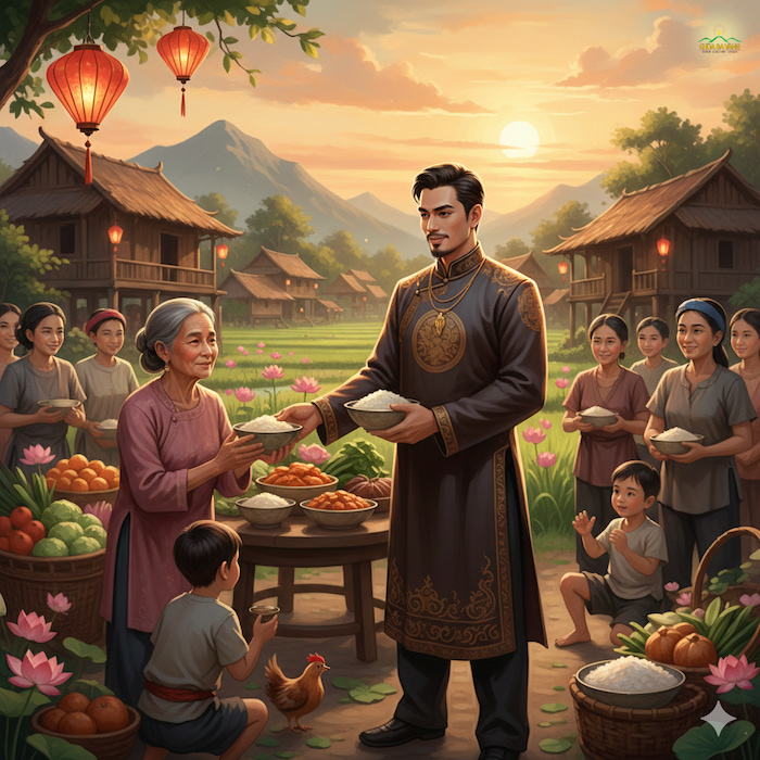 Gieo nhân bố thí sẽ giúp chúng sinh được phúc báu giàu sang (ảnh minh họa)