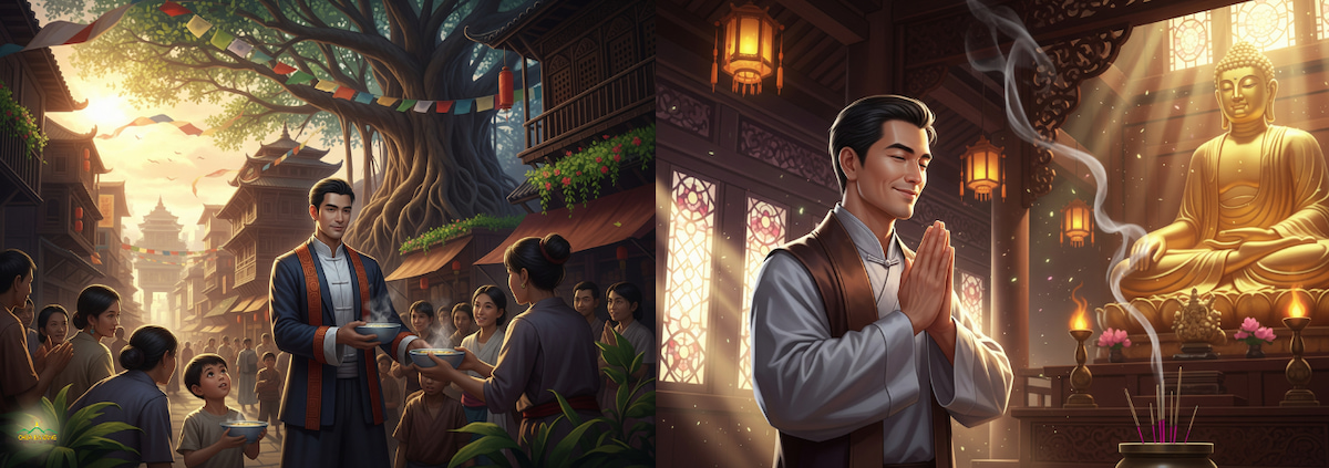 Tinh tấn làm việc thiện để trong tâm phát khởi điều lành (ảnh minh họa)  