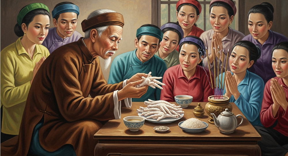 Xem bói chân gà không đúng với tinh thần đạo Phật, không mang lại lợi ích (ảnh minh họa)  