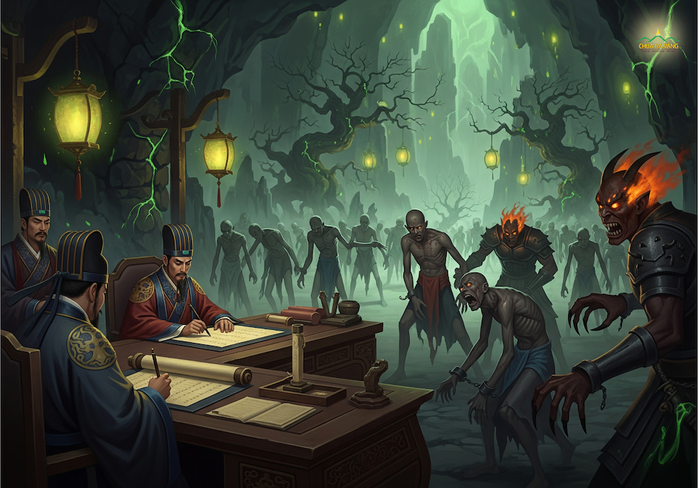 Tào quan được quan niệm là những ông quan ở dưới âm phủ (ảnh minh họa)