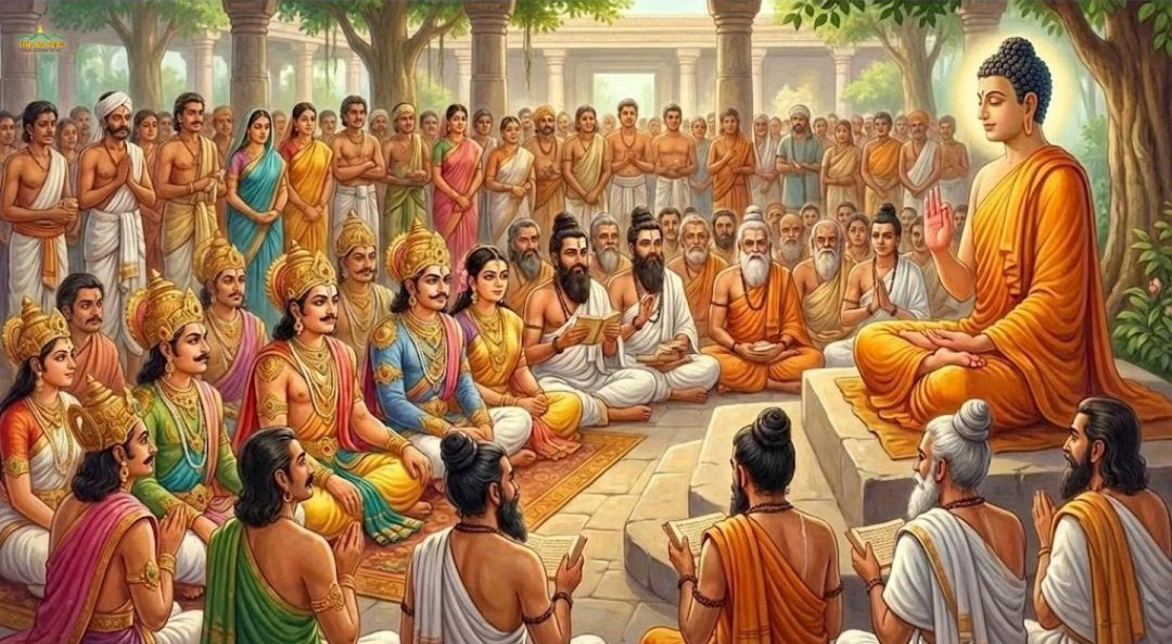 Đức Phật dùng trí tuệ thần thông để điều phục, dạy dỗ chúng sinh (ảnh minh họa)