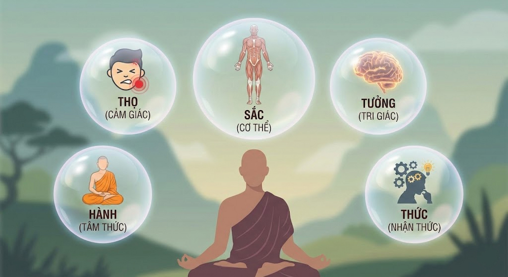 Con người được hợp thành bởi ngũ uẩn (ảnh minh họa)