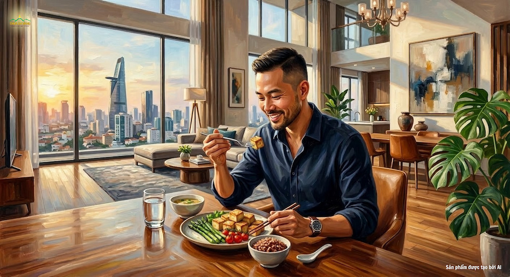 Biết tỉnh giác và tiết độ trong ăn uống sẽ giúp giảm cân (ảnh minh họa)