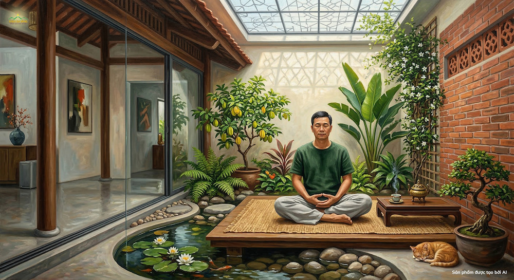 Người tu tâm từ sẽ được tâm hồn an ổn, mát mẻ (ảnh minh họa)