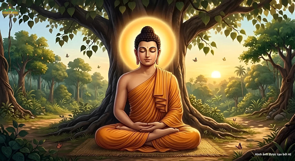Đức Phật thành đạo với các công hạnh ba la mật viên dung (ảnh minh họa)