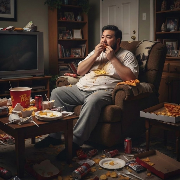 Ăn uống, sinh hoạt vô độ là nguyên nhân của thói quen lười biếng (ảnh minh họa)