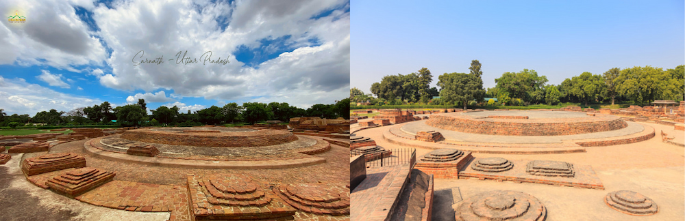 Tháp thờ Xá Lợi tại vườn Lộc Uyển, Ấn Độ ngày nay (nguồn: internet)