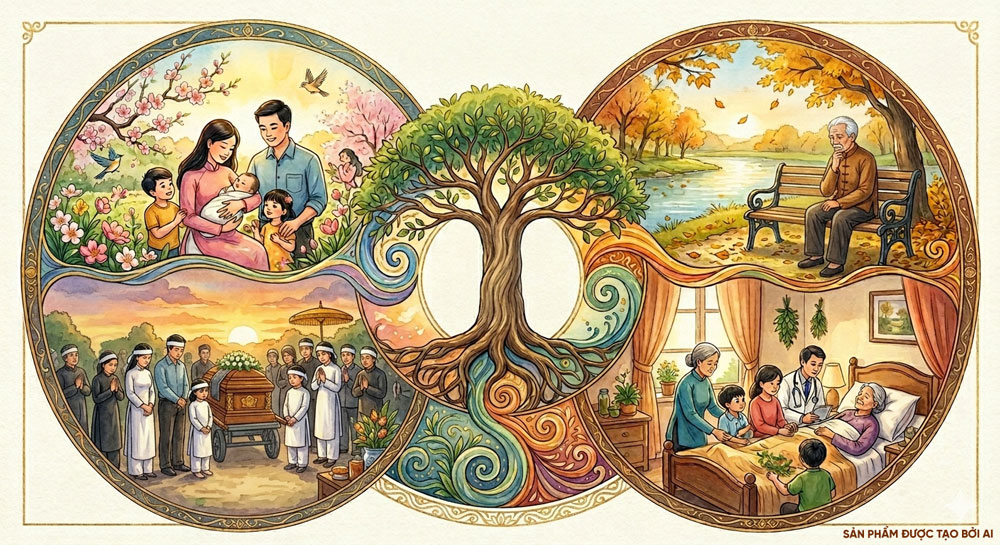 Sinh, già, bệnh, chết là quy luật tất yếu (ảnh minh họa)  