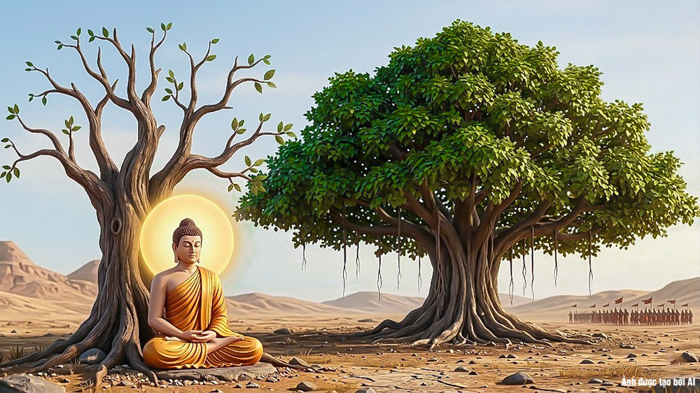 Đức Phật đã ba lần can ngăn vua Lưu Ly đem quân chinh phạt dòng họ Thích (Ảnh minh họa)  