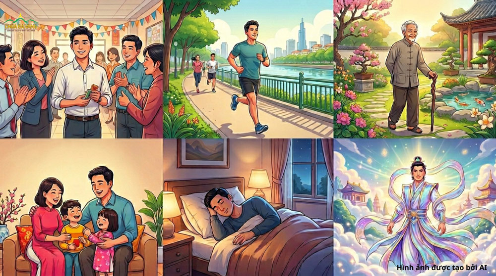 Thường làm thiện không chỉ mang lại phúc báu về danh tiếng, thọ mạng, hạnh phúc gia đình,... mà còn giúp được sinh lên cõi trời (ảnh minh họa)