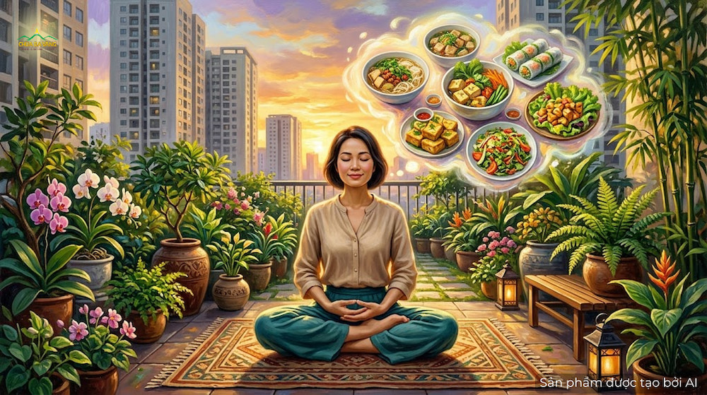 Đếm hơi thở là tác ý hiện tại, còn suy nghĩ lan man là do vọng tưởng dội về (ảnh minh hoạ)