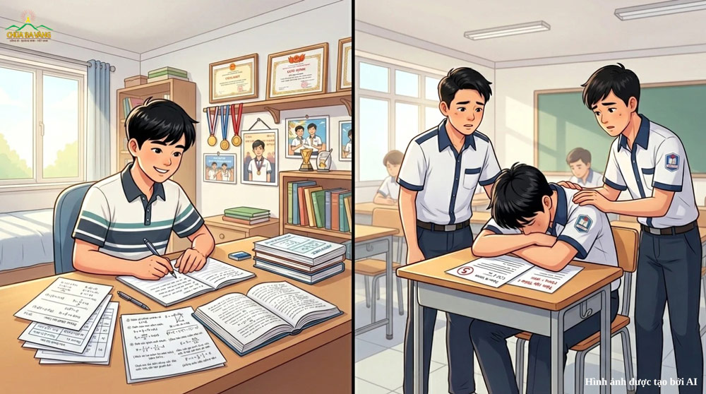 Có người học lực giỏi và ôn luyện miệt mài nhưng lại không đạt được kết quả tương xứng (ảnh minh họa)