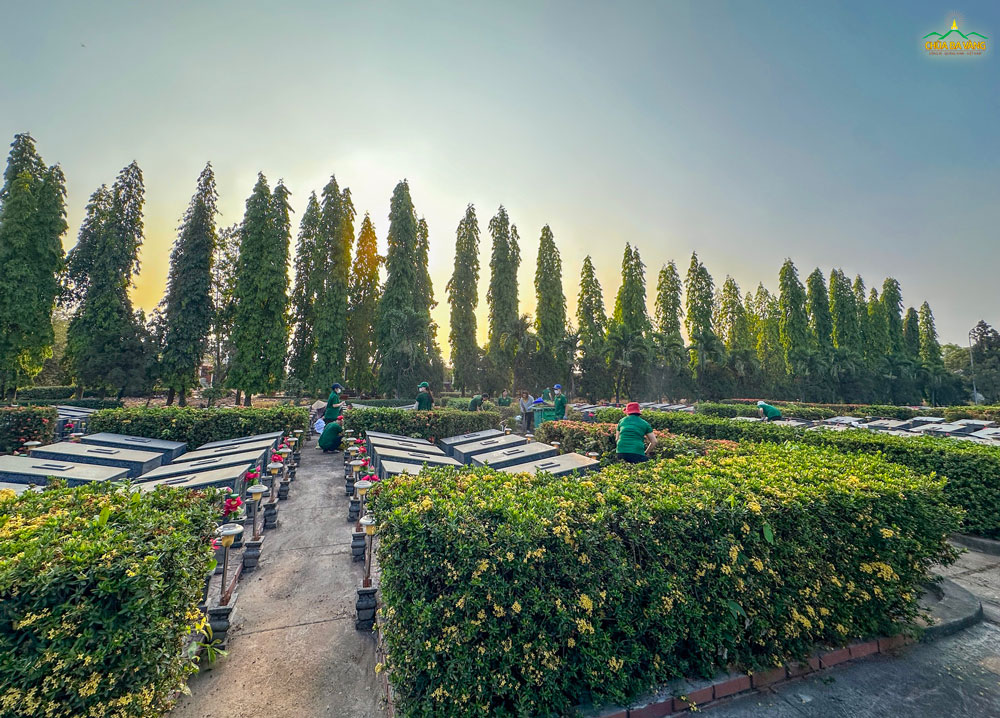 Một góc nghĩa trang bình yên