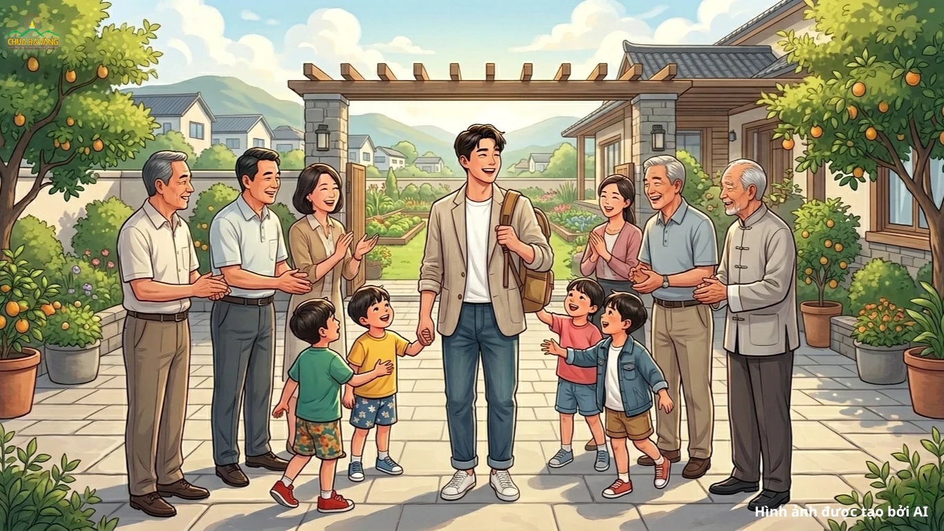 Người có hỷ tâm thì đi đến đâu cũng được mọi người yêu quý và đón tiếp nhiệt tình (ảnh minh họa)