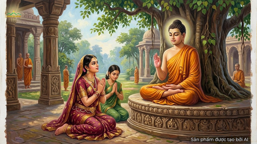Trong nhiều kiếp, bà mẹ của thôn trưởng Matika đã tích lũy phước báu tu tập Phật Pháp (ảnh minh hoạ)