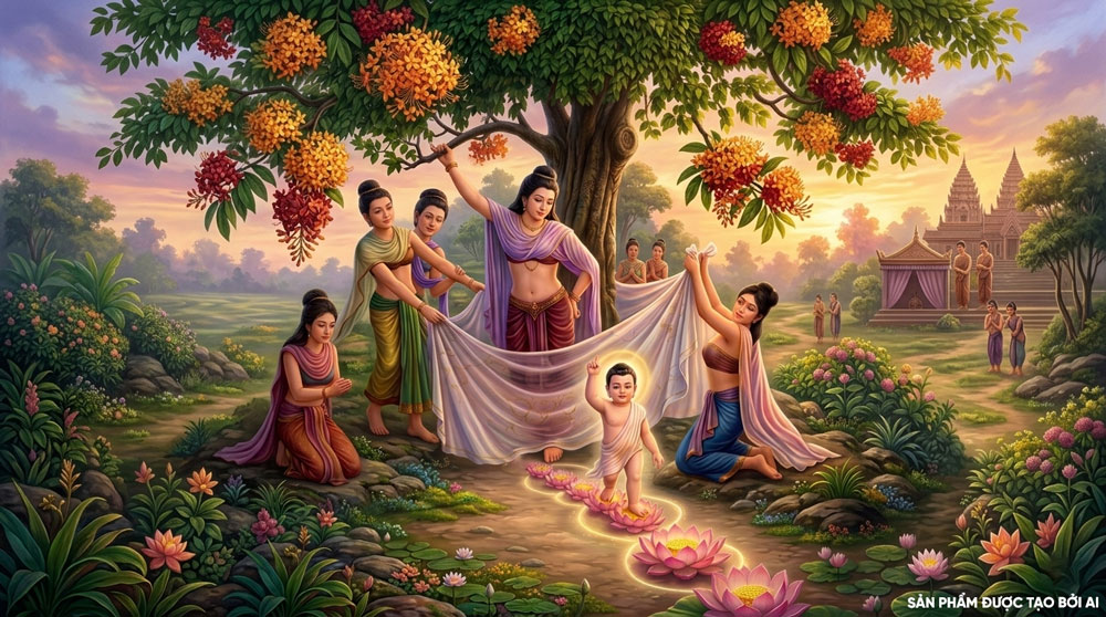 Sự đản sinh của Đức Phật Thích Ca là vô cùng hy hữu (ảnh minh họa)  