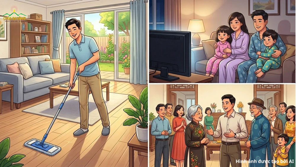 Làm tròn bổn phận với gia đình và xã hội là một trong những cách giúp ta trở thành bậc hiền trí (ảnh minh họa)