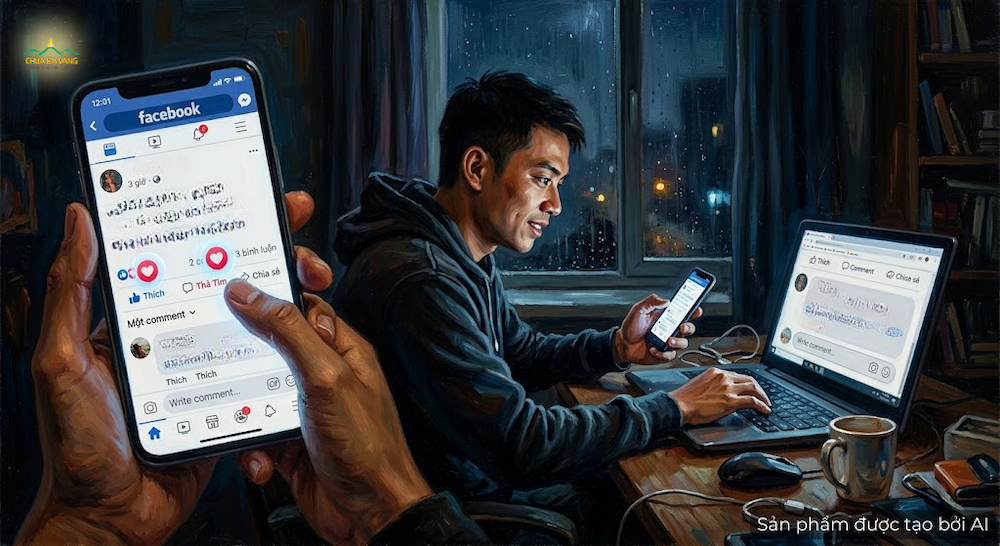 Việc dùng mạng xã hội phải thật cẩn thận và là người dùng có trí tuệ (ảnh minh hoạ)