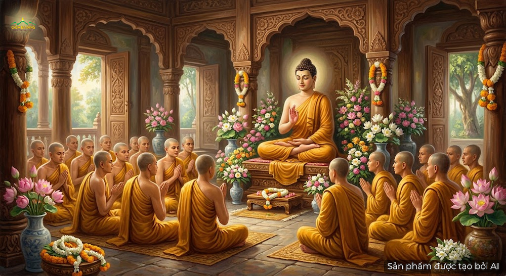 Đức Phật chỉ dạy các Tỳ-kheo về Cittahattha (ảnh minh hoạ)
