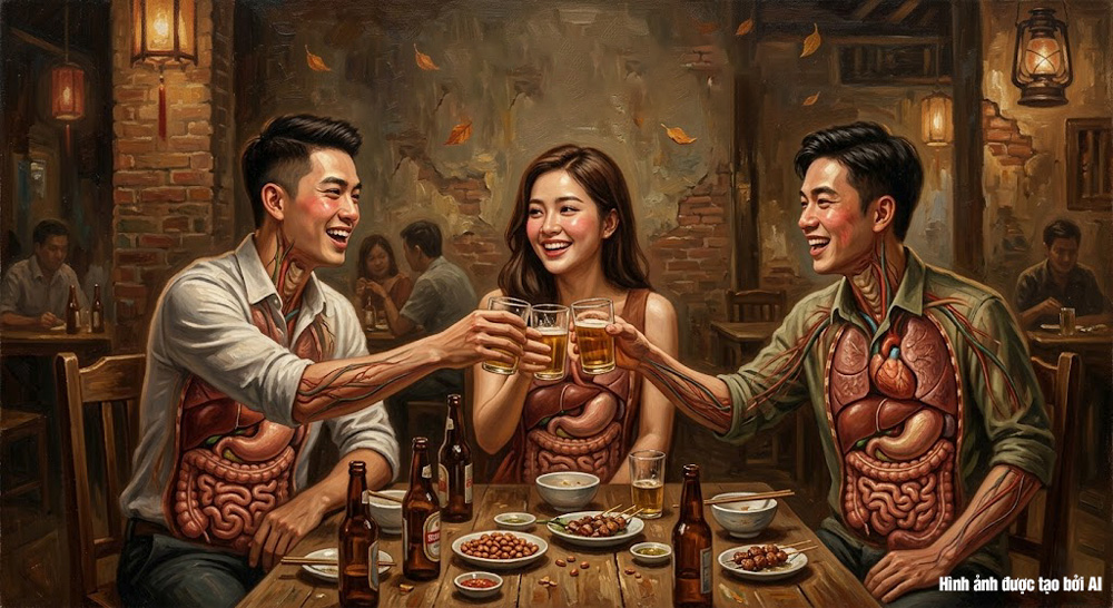 Khi “mở” cơ thể bên trong, hình ảnh nội tạng của thân mình vô cùng bất tịnh (ảnh minh họa)