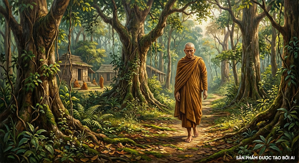 Nhờ có tâm hổ thẹn, Đại đức Ayamitta phát nguyện tu tập, hành thiền,... và sau đó chứng A La Hán (ảnh minh họa).   