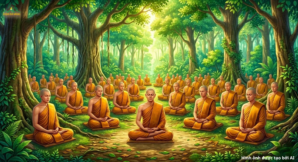 Chư Tăng đệ tử Phật là những người sống hành trì phạm hạnh viên mãn, thanh tịnh trọn đời (ảnh minh họa)