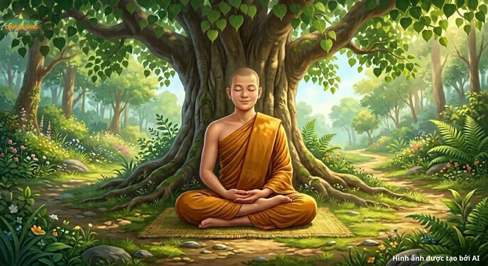 Tôn giả Bhaddiya cảm nhận niềm hạnh phúc tuyệt vời nhờ thiền định (ảnh minh họa)