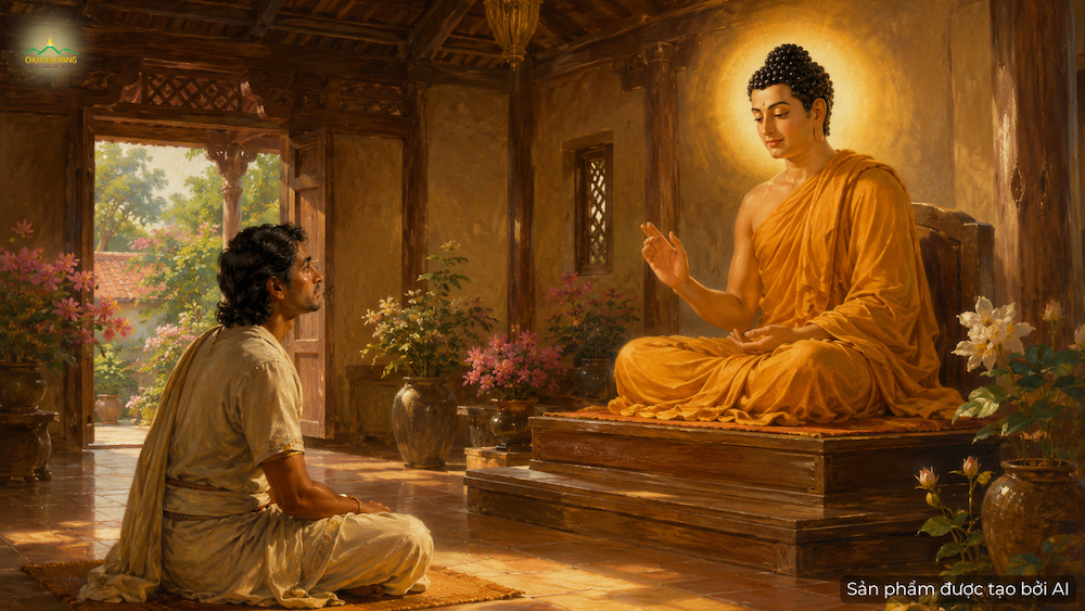 Mối quan hệ giữa Đức Phật và cư sĩ Ghatikara là sự thấu hiểu giữa Thầy và trò, nơi tâm - tâm thông suốt với nhau (ảnh minh hoạ)