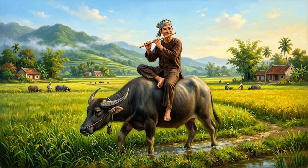 Người đệ tử Phật phải biết quay về chính mình để điều phục tâm, như chăn một con trâu (ảnh minh hoạ)