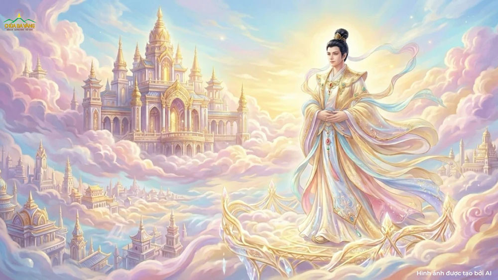 Nhờ công đức tu thiện nghiệp không trộm cắp mà sẽ được sinh lên cõi trời (ảnh minh họa)