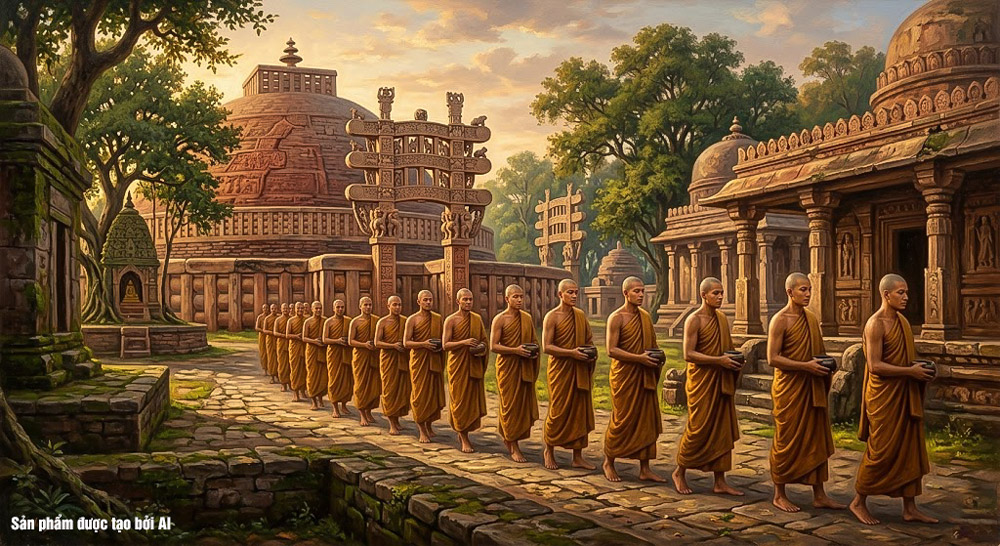 Tướng mạo của người xuất gia đòi hỏi phải gắn liền với những chốn thanh tịnh và cao quý (ảnh minh họa)