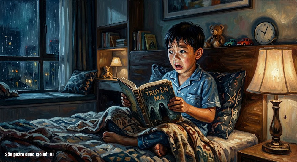 Nỗi sợ thường bắt nguồn từ việc xem, nghe quá nhiều câu chuyện ma từ trước (ảnh minh họa)