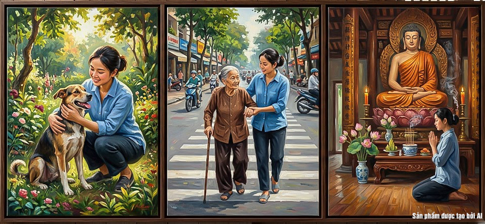 Thực hành gieo nhân lành để giúp tâm mình trở nên thuần thiện hơn (ảnh minh họa)