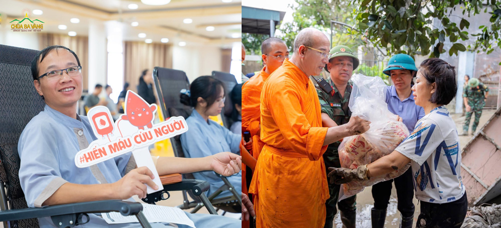 Thực hành bố thí giúp chúng ta dần học được cách hy sinh vì người khác (ảnh minh họa)