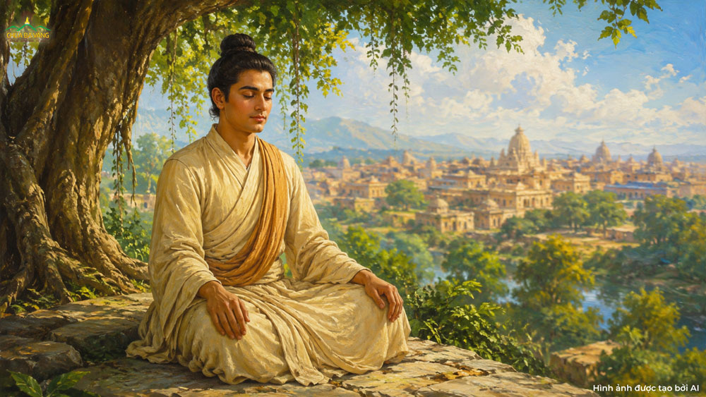 Sau một thời gian lên ngôi, Thái tử Phổ Quang đi xuất gia với pháp danh Thiện Huệ (ảnh minh họa)  